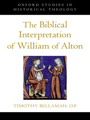 cover image of The Biblical Interpretation of William of Alton